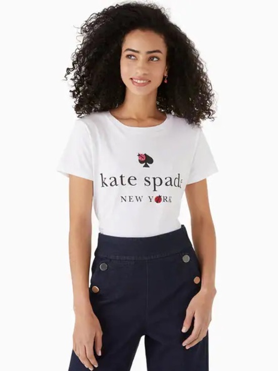 kate spade Tops - KATE SPADE Ladybug Logo Crew-Neck T-Shirt